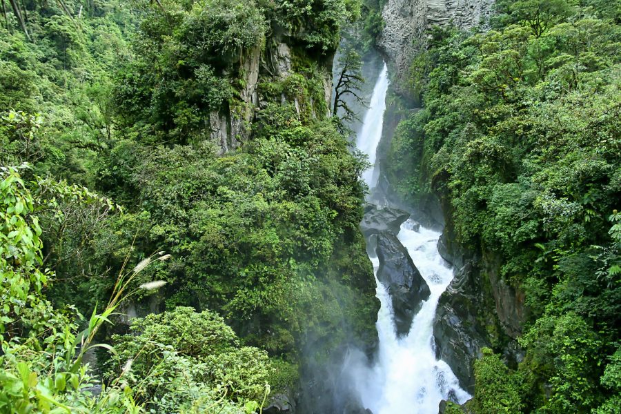 Pailón del Diablo Waterfall, Río Verde Waterfall, Ecuadorian Andes, Ecuador