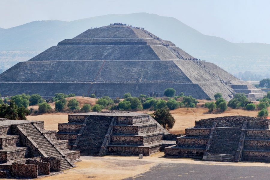 Panorama of Teotihuacan Pyramids